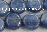 CKC515 15.5 inches 16mm flat round natural Brazilian kyanite beads