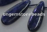 CKC543 Top drilled 10*30mm flat teardrop natural kyanite beads