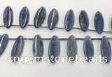 CKC552 Top drilled 10*25mm marquise natural kyanite beads