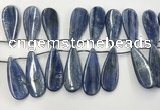 CKC554 Top drilled 12*30mm flat teadrop natural kyanite beads