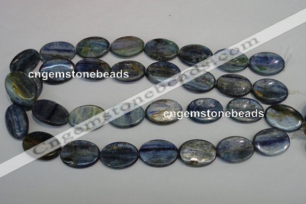 CKC56 15.5 inches 18*25mm oval natural kyanite beads wholesale