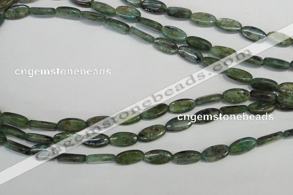 CKC58 15.5 inches 8*14mm oval natural green kyanite beads wholesale