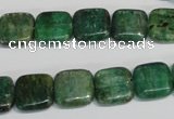 CKC62 15.5 inches 12*12mm square natural green kyanite beads