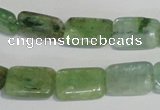 CKC65 15.5 inches 8*12mm rectangle natural green kyanite beads