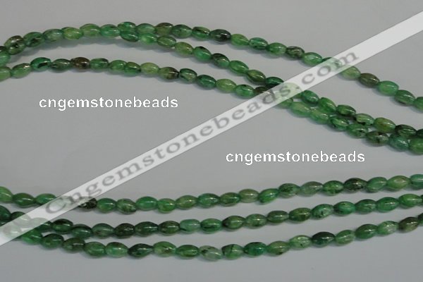 CKC70 15.5 inches 4*6mm rice natural green kyanite beads wholesale