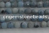 CKC701 15.5 inches 6mm faceted round imitation blue kyanite beads