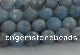 CKC702 15.5 inches 8mm faceted round imitation blue kyanite beads