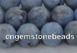 CKC706 15.5 inches 16mm faceted round imitation blue kyanite beads