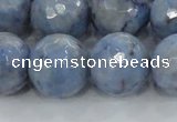 CKC707 15.5 inches 18mm faceted round imitation blue kyanite beads