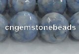 CKC708 15.5 inches 20mm faceted round imitation blue kyanite beads