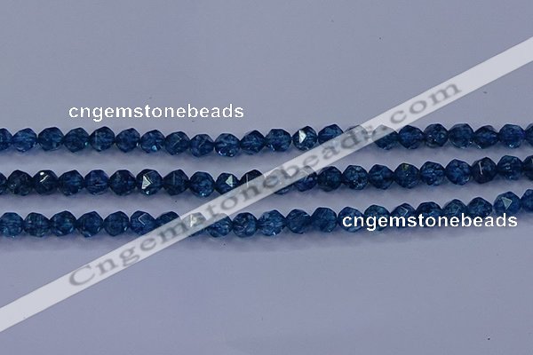 CKC711 15.5 inches 6mm faceted nuggets imitation kyanite beads