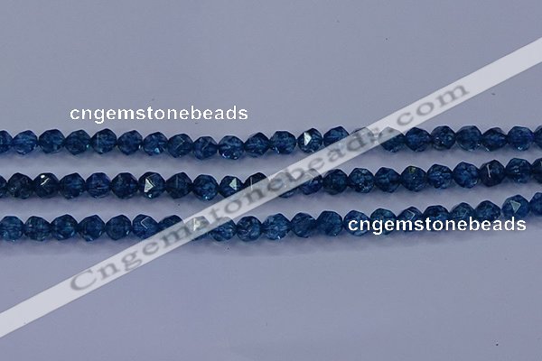 CKC711 15.5 inches 6mm faceted nuggets imitation kyanite beads