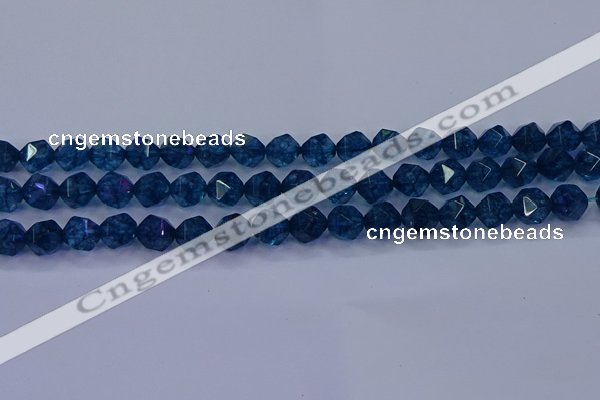 CKC712 15.5 inches 8mm faceted nuggets imitation kyanite beads