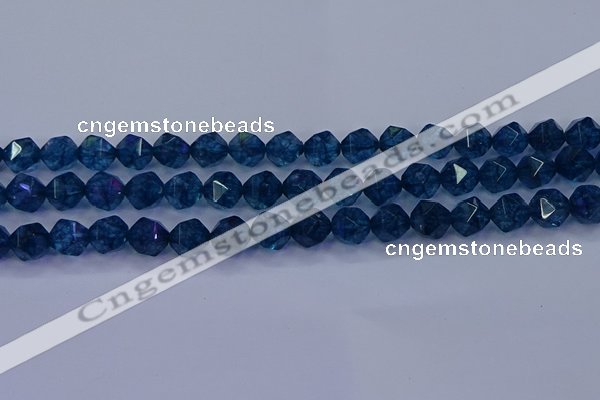 CKC713 15.5 inches 10mm faceted nuggets imitation kyanite beads