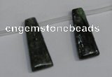 CKC73 15.5 inches 10*25mm trapezoid natural green kyanite beads
