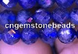 CKC733 15.5 inches 7mm faceted round kyanite gemstone beads