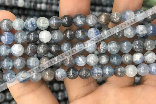 CKC751 15.5 inches 6mm round blue kyanite beads wholesale