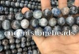 CKC755 15.5 inches 14mm round blue kyanite beads wholesale