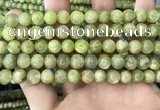 CKC767 15.5 inches 8mm round natural green kyanite beads