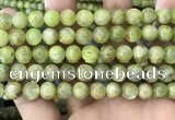 CKC768 15.5 inches 10mm round natural green kyanite beads