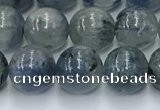 CKC775 15.5 inches 8mm round blue kyanite beads wholesale