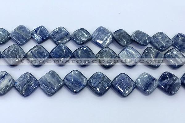 CKC825 15 inches 15*15mm - 16*16mm square blue kyanite beads