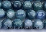 CKC836 15 inches 7mm round blue kyanite gemstone beads