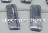 CKC86 Top drilled 12*30mm rectangle natural kyanite gemstone beads