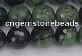 CKJ314 15.5 inches 12mm faceted round kambaba jasper beads