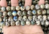 CKJ403 15.5 inches 10mm round k2 jasper beads wholesale