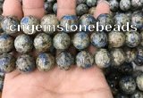 CKJ418 15.5 inches 14mm round k2 jasper beads wholesale