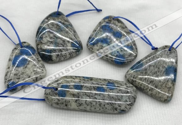 CKJ431 25*35mm - 40*55mm freeform k2 jasper slab pendants