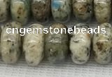 CKJ439 15.5 inches 5*10mm - 6*10mm rondelle natural k2 jasper beads