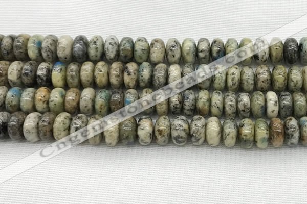 CKJ439 15.5 inches 5*10mm - 6*10mm rondelle natural k2 jasper beads