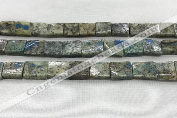 CKJ448 15.5 inches 11*12mm - 13*17mm rectangle natural k2 jasper beads