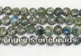 CKJ490 15.5 inches 11mm flat round natural k2 jasper beads