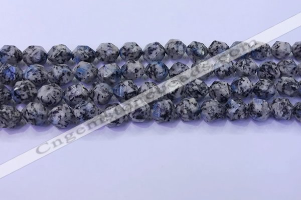 CKJ708 15.5 inches 10mm faceted nuggets imitation k2 jasper beads