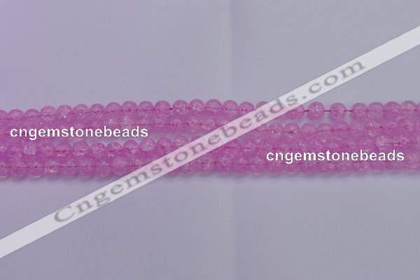 CKQ301 15.5 inches 6mm round dyed crackle quartz beads wholesale