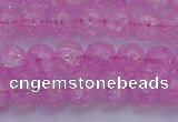 CKQ302 15.5 inches 8mm round dyed crackle quartz beads wholesale