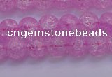 CKQ303 15.5 inches 10mm round dyed crackle quartz beads wholesale