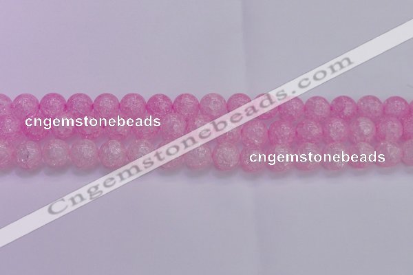 CKQ305 15.5 inches 14mm round dyed crackle quartz beads wholesale