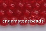 CKQ317 15.5 inches 10mm round dyed crackle quartz beads wholesale