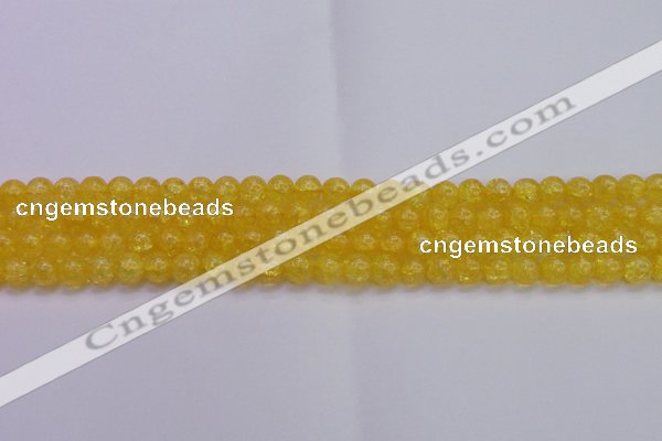 CKQ323 15.5 inches 8mm round dyed crackle quartz beads wholesale