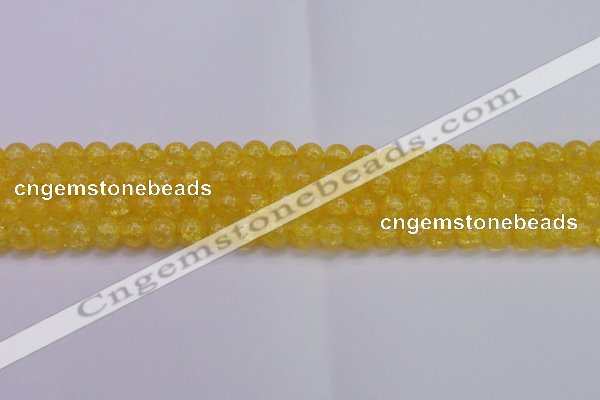 CKQ324 15.5 inches 10mm round dyed crackle quartz beads wholesale