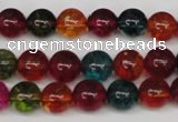 CKQ33 15.5 inches 10mm round dyed crackle quartz beads wholesale