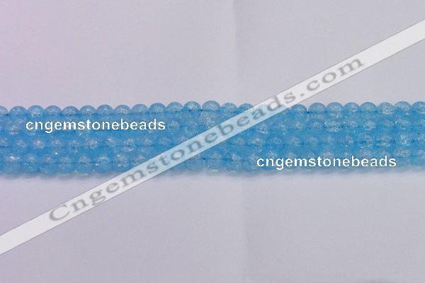 CKQ330 15.5 inches 8mm round dyed crackle quartz beads wholesale