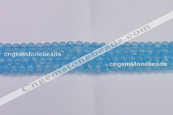 CKQ331 15.5 inches 10mm round dyed crackle quartz beads wholesale