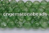 CKQ336 15.5 inches 6mm round dyed crackle quartz beads wholesale