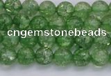 CKQ336 15.5 inches 6mm round dyed crackle quartz beads wholesale