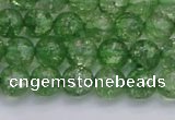 CKQ337 15.5 inches 8mm round dyed crackle quartz beads wholesale